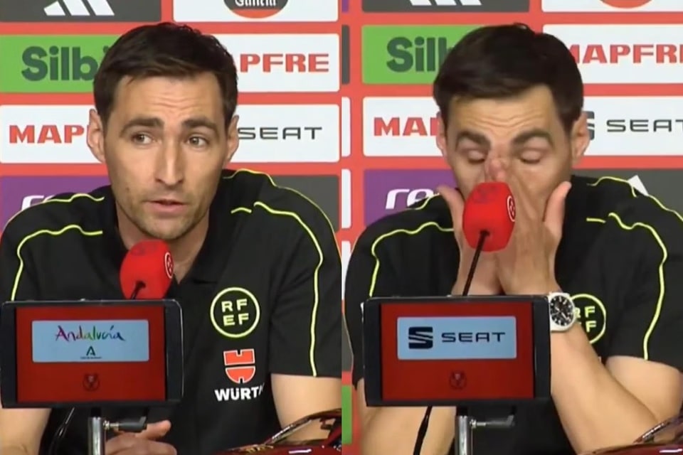 sędzia Ricardo de Burgos Bengoetxea płaczy