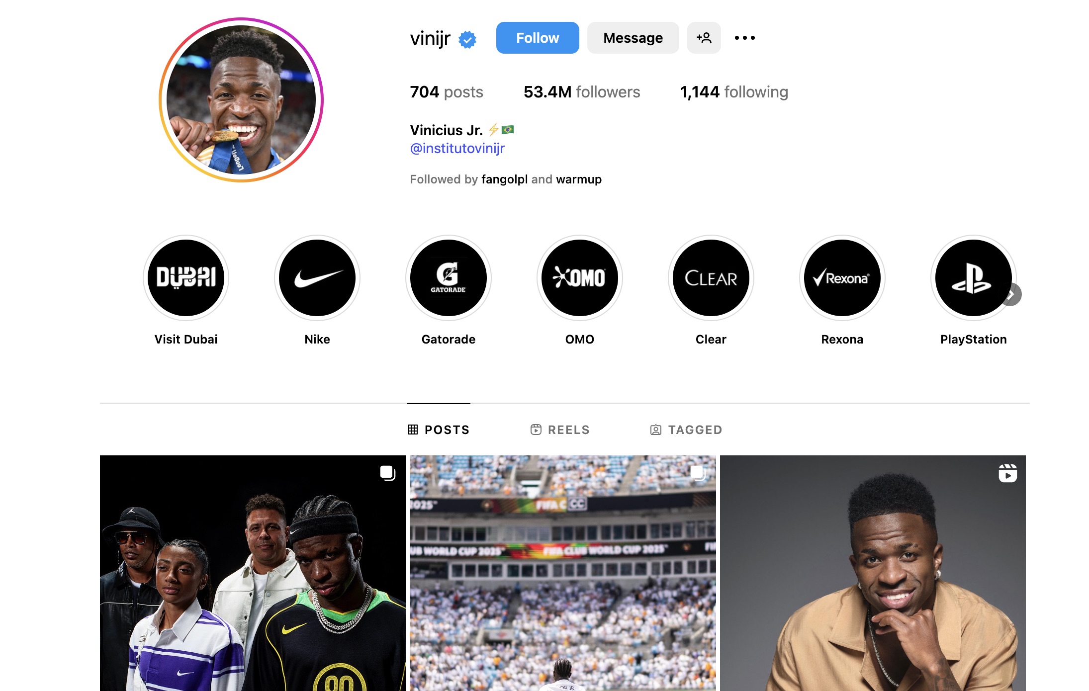 Vinicius Junior Instagram